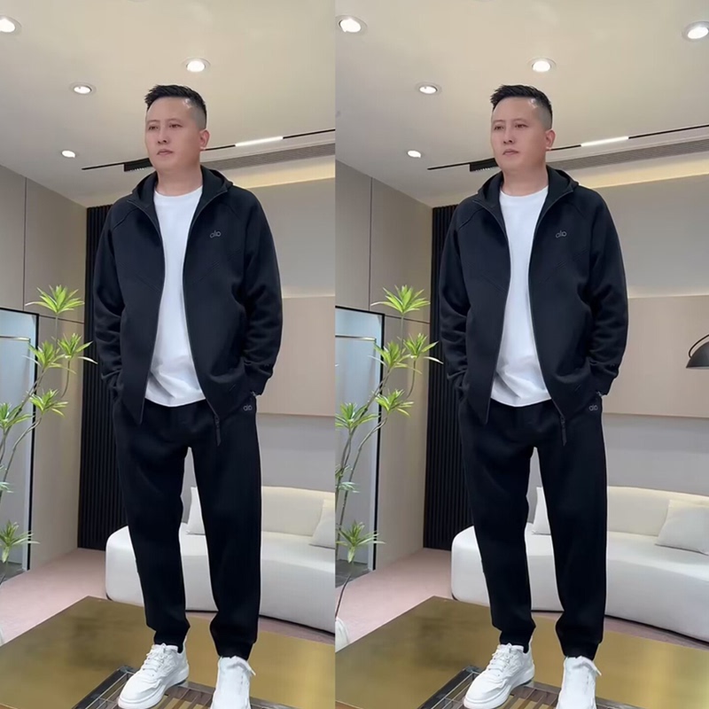2026 Spring and Autumn New Men's Fashion Sports Suit Hooded Cardigan Sweatshirt Casual Sweatpants Two-Piece Set Trendy 2026 Spring and Autumn New Men's Fashion Sports Suit Hooded Cardigan Sweatshirt Casual Sweatpants Two-Piece Set Trendy