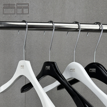 Clothing store painted black solid wood clothes hanger trouser clip adult clothes support womens clothing store clothes hanger special clothes hanger customized LOGO