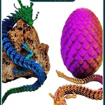 3D printed dragon egg crystal dragon gem dragon ornament model gift decoration creative trendy play 13cm egg 28cm dragon