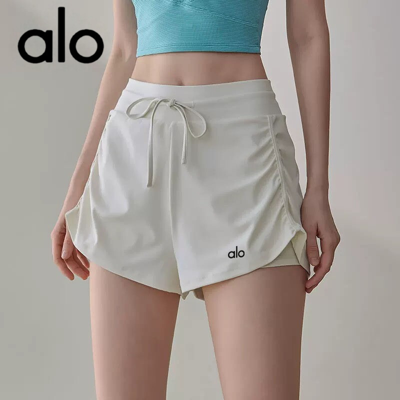 Aio Women's Sports Shorts Anti-Exposure Running Training Fitness Three-Quarter Shorts Marathon 2026 New Yoga Shorts