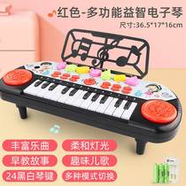 Beginners can play the piano 3 One 6-year-old baby Puzzle 2 Male Girl Birthday Gift 5 Children Electronic Violin Toy