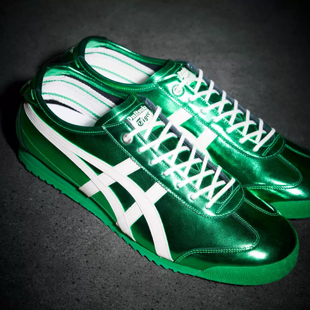 [Классические] Onitsuka Tiger MEXICO 66 SD металлический цвет мужские и женские повседневные кроссовки