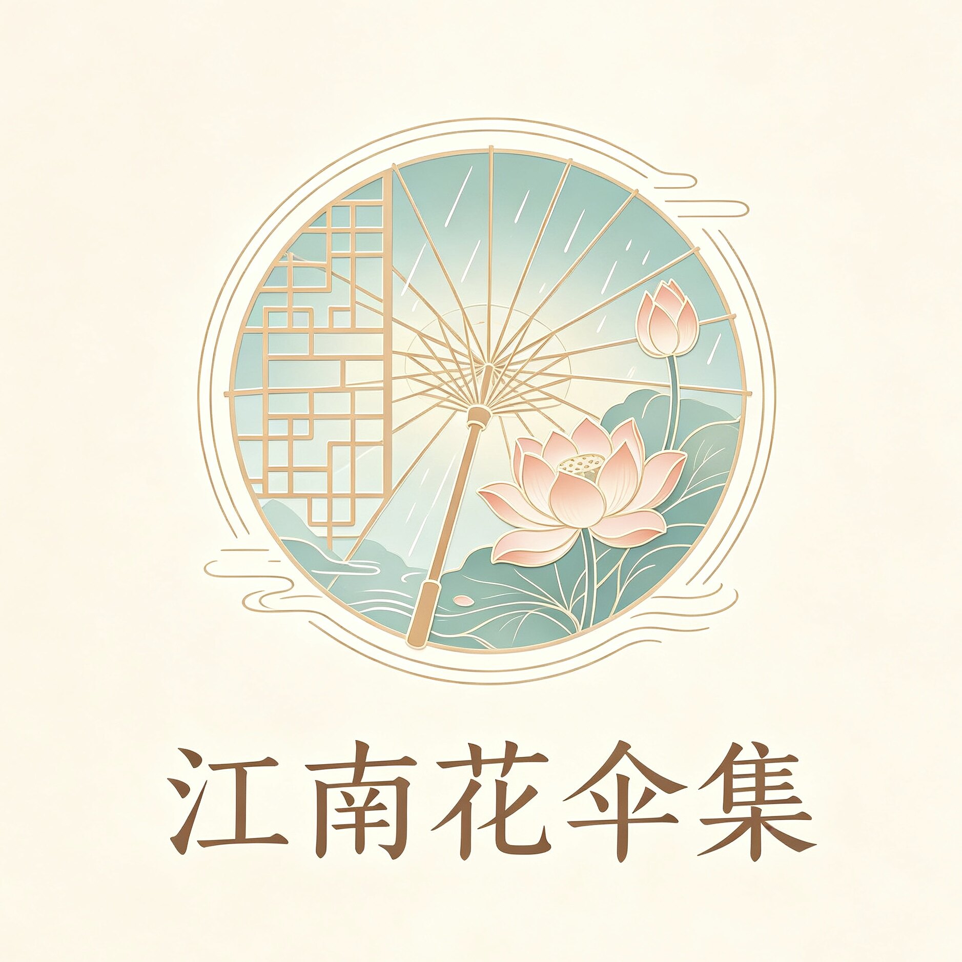 江南花伞集的LOGO