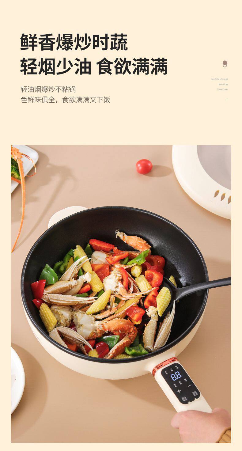 Плиты 德国电炒锅一体炒菜多功能电煮锅全能家用大功率煎炒蒸煮电热火锅 OTHER