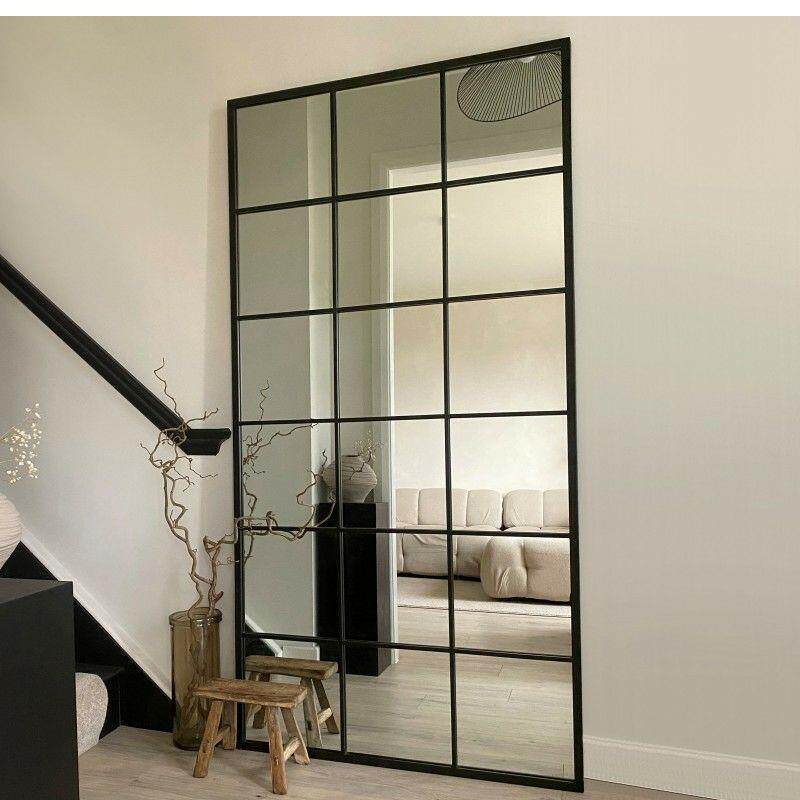 Декоративные зеркала 餐厅墙面装饰镜北欧现代简约方形壁挂室内客厅餐厅背景壁挂镜铁艺 Other