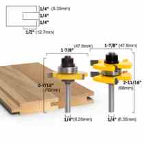 Unico tungsten steel woodworking machinery alloy woodworking milling cutter three-tooth T-shaped tenon knife square tooth floor knife puzzle knife