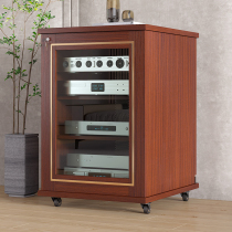 Amplifier cabinet audio cabinet cinema KTV mobile speaker cabinet equipment cabinet with U strip audio-visual cabinet power amplifier cabinet U strip