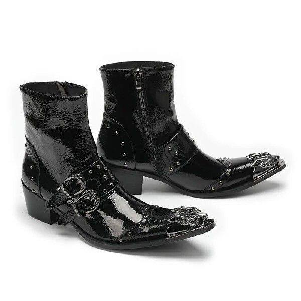 Челси сапоги spring men high heels martin boots model stage show belt buc 0001
