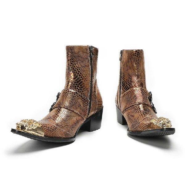 Челси сапоги spring men high heels martin boots model stage show belt buc 0001