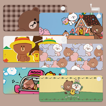 Office Desktop Heating Pad Winter Hand Warmer Mouse Pad Super College Student Desktop Writing Heated Table Pad Brown Bear