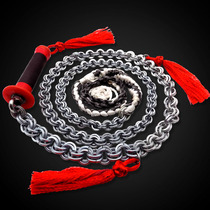 Stainless steel unicorn whip carbon steel ringing whip fitness whip beginner middle-aged and elderly iron whip steel whip