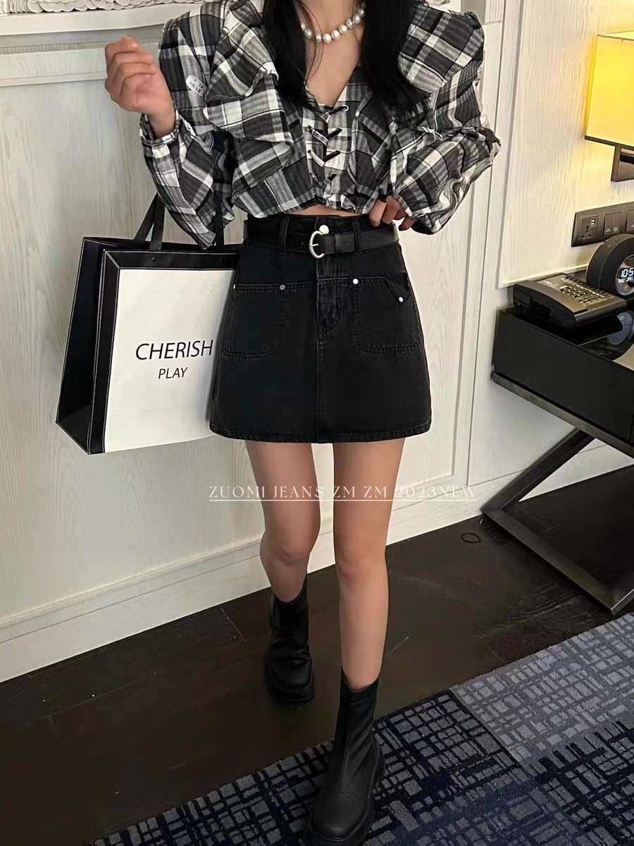 товар из китая spring and summer new a-line short skirt women fashion high OTHER