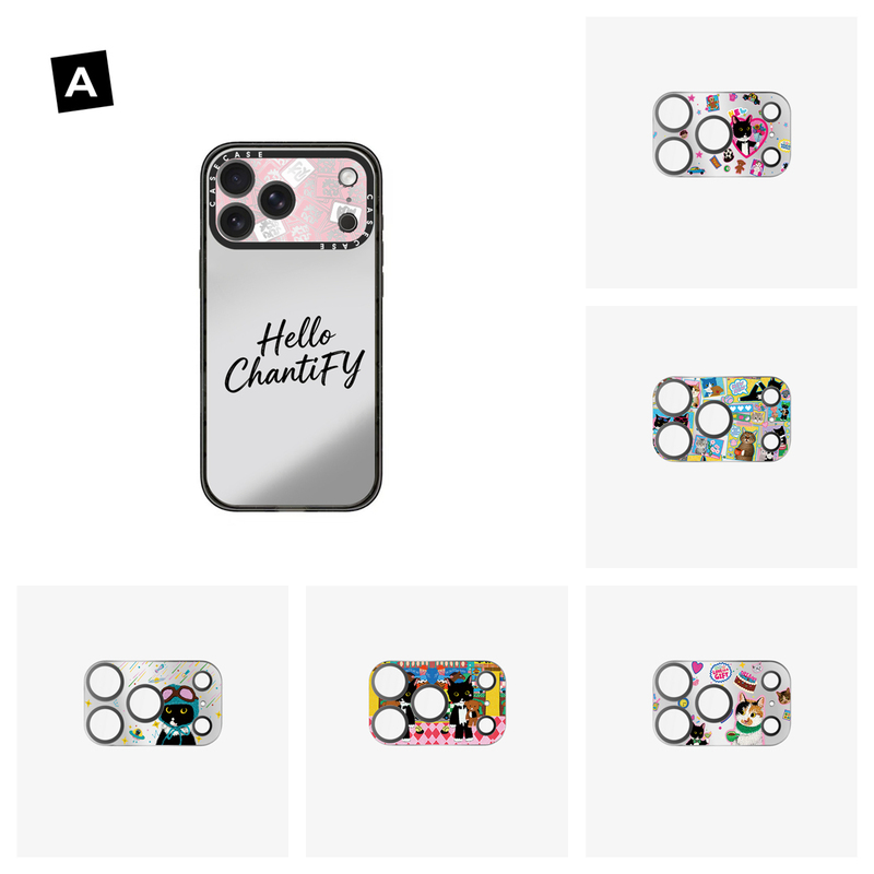 ins Niche Japanese and Korean Floral Puppy-Themed Lens Protector for Apple 17 Pro Max, Cartoon iPhone 17 Pro Phone Lens Protective Film, Cute Cartoon Full Coverage Rear Camera Tempered Glass Film