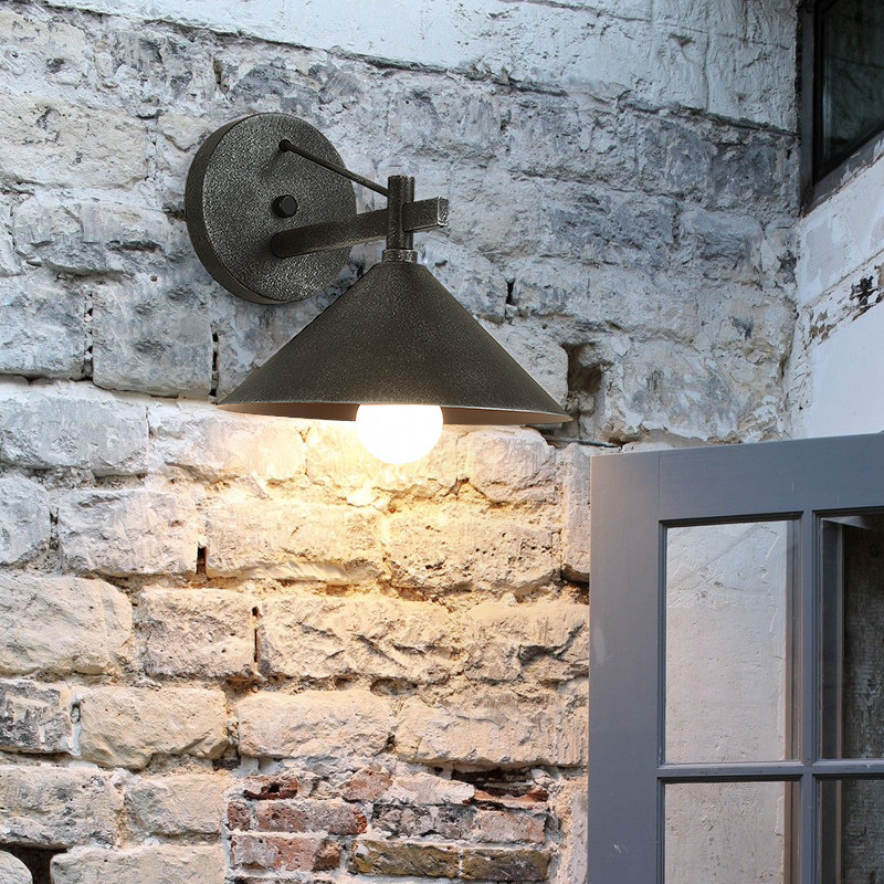 American Minimalist Outdoor Waterproof Wall Lamp Courtyard External Wall Wall Lamp Outdoor Balcony Walkway Lamp Retro Shop Doorway Wall Lamp