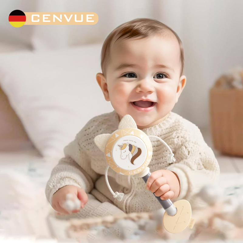 ドイツ製 CENVUE ガラガラ 赤ちゃん用 噛める 子供用 新生児 ハンドドラム ベビーガラガラ 知育玩具