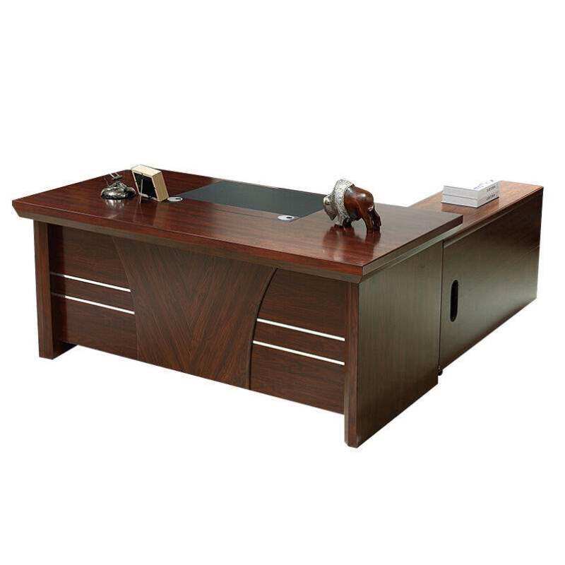 Golden Seahorse Wood Leather Color Large Class Bench Manager Table Desk Desk Desk Business Desk 1 8 m Side Cabinet -206 - Taobao