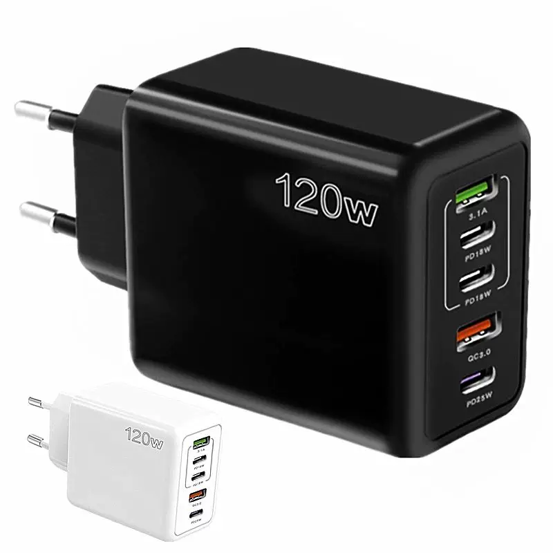 Зарядное устройство USB PD 120W с 5 портами для зарядки 15 11 MOB