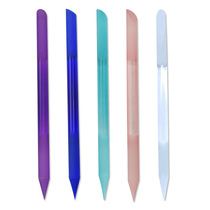 Cylindrical Sand-etched Glass Nail File Glass Polishing Nail