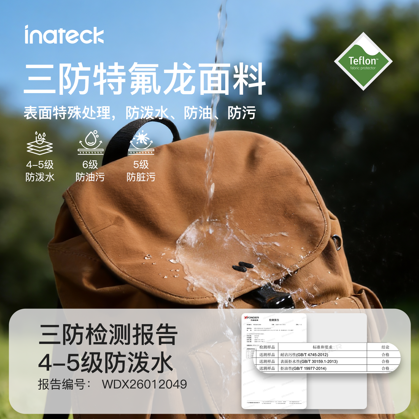 Inateck Lightweight Water-Resistant Backpack For Men And Women, Large Capacity Travel & Outdoor Laptop Bag - Thumbnail 3
