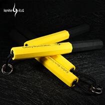 Silver Flame Nunchaku Eight-edge Safety Sponge Beginner Training Nunchuck Metallic Double Ring Heavy Duty