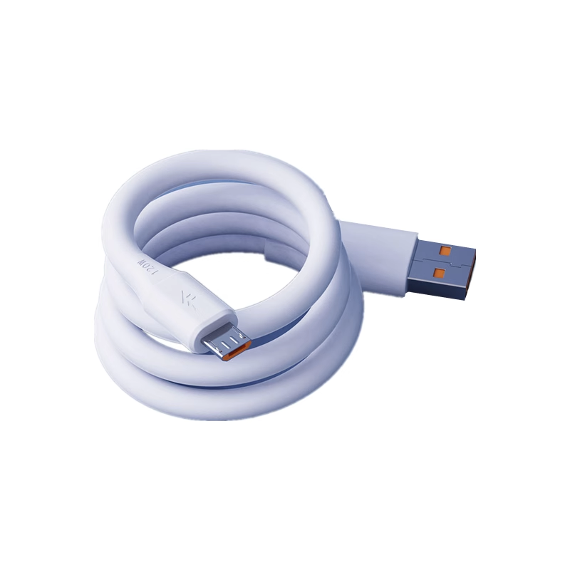 Heyu Android Data Cable 6A Zinc Alloy 120W Super Fast Charging Micro USB Thickened Charging Cable Suitable for Huawei Honor Vivo Xiaomi Oppo Redmi Devices Flash Charging Extended Metal