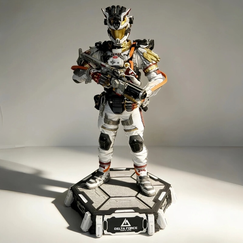 Veyron Lingxiao Guard Figure Collectible Model Delta Operation Peripheral Red Wolf Figure Boys' Gift