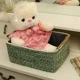 Rattan Storage Basket Snack Straw Storage Box Organizer Coffee Table Desktop Living Room Storage Bin Household Miscellaneous Basket