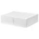 Under-Bed Fabric Storage Box, Under-Bed Organizer, Oxford Cloth Flat Ultra-Thin Clothes and Quilt Storage Box, Extra-Large for Home Use