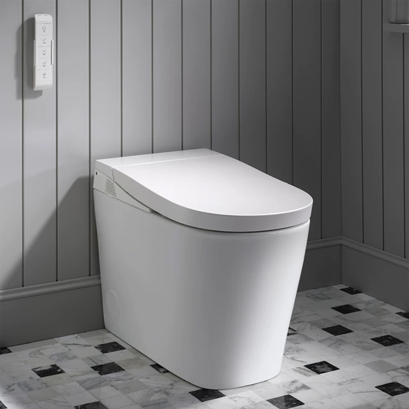 Kohler Smart Toilet Integrated Toilet with Foam Shield, Foot-Operated, Light Smart Automatic Flip-Top Toilet 38149t Kohler Smart Toilet Integrated Toilet with Foam Shield, Foot-Operated, Light Smart Automatic Flip-Top Toilet 38149t