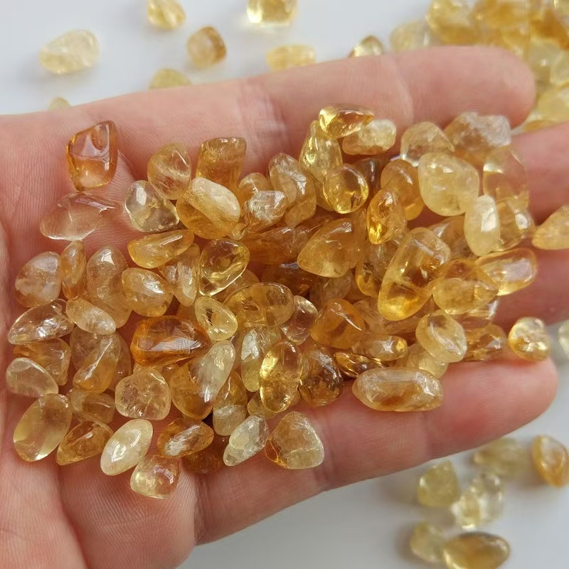 Blonde Crystal Gravel Five Elements Crystal for Career Noble Layout Blonde Crystal Gravel Five Elements Crystal for Career Noble Layout