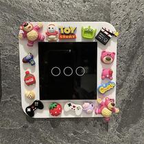 86 type frame switch protective cover wall sticker wall socket decoration cartoon cute cover ugliness light luxury 90 household simple