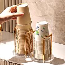 Dust-proof cup storage rack light luxury paper cup holder disposable cup taker acrylic home coffee tea cup holder