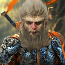 Black Myth Wukong Headgear Halloween Hairy Face Monkey King Journey to the West Performance Monkey Mask Performance Photo Props