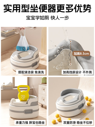 Xiaomuma Children's Toilet Seat, Portable Anti-Fall Potty Stool for Boys and Girls, Toilet Training Urinal Potty