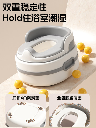Xiaomuma Children's Toilet Seat, Portable Anti-Fall Potty Stool for Boys and Girls, Toilet Training Urinal Potty
