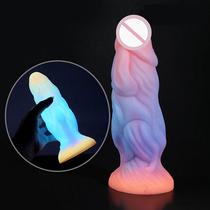 Huge Dildos Luminous Anal Toys For Women Men Silicone Glowin