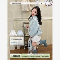 Balabala new girls Korean style thin style windbreaker jacket 2024 spring new style childrens casual and versatile