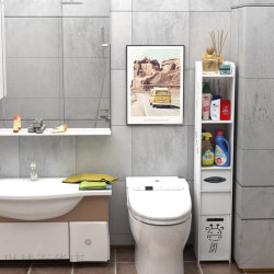 Bathroom gap storage rack storage cabinet bathroom storage cabinet floor-standing toilet side cabinet corner side cabinet toilet