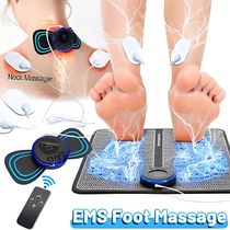 Electric EMS Foot Massager Pad Secours Douleur Relax Feet Acupoi