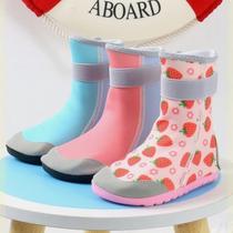Childrens beach shoes non-slip anti-cut swimming and diving socks baby high-top wading surfing shoes saltwater shoes