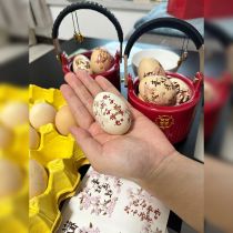 Wedding preparation eggs egg stickers engagement banquet layout props festive ceramic offspring bucket wedding room decorations elevator notices