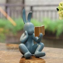 Modern art Kajitong display ornaments light and mysterious luxury simple living room study room display cabinet creative rabbit and childrens room decoration