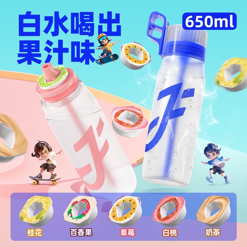 2026 New Model Joyfit Fun Water Cup, Fun Ring Children's Student Straw Cup, High-Value Drinking Water Gadget for Men and Women