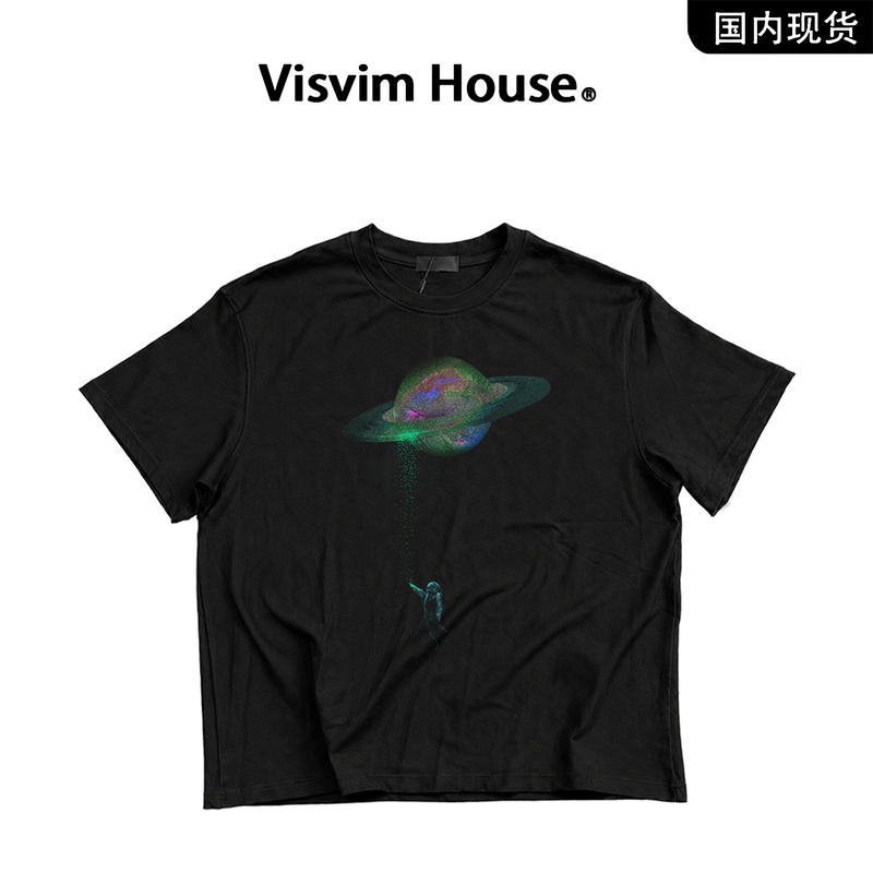 [Brand Clearance] Visvim Wings Niche Dreamy Nebula Versatile Unisex Summer Couple T-Shirt