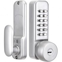 Mechanical password lock door lock office door room wooden door lock password key dual-purpose waterproof no power supply 378