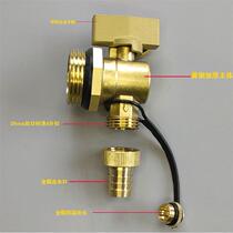 Floor heating water distributor large flow drain valve drain artifact all copper drainage sewage 1 inch heating drain valve drain water
