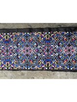 Ethnic style large strip flower embroidery Miao full embroidery cloth photography clothing accessories