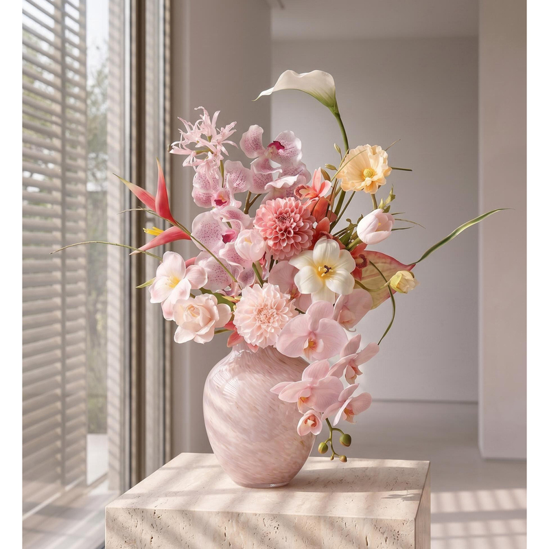 Shiduo Design Moisturizing Finished Product Set Floral Art Home Decoration High-Quality Entrance Hall Dining Table Desktop Ornaments
