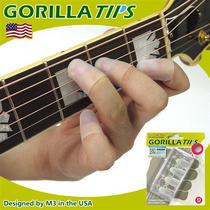 Guitarhe Social GORILLA TIPS guitar fingertips beginology finger protective sleeves Exercise left hand silicone anti-pain fingertips