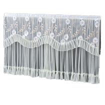 LCD TV dust cover sitting and hanging universal lace TV cover 55 inches 60 without taking off the cover cloth when turning on